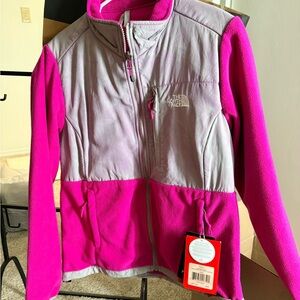 The North Face womens Fuchsia and Light Gray Jacket